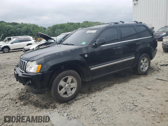 2007 Jeep Grand Cherokee Overland with VIN 1J8HR68227C651830, listed as a Copart auction lot 62403725 with 147,827 mi miles and Salvage title. Bid and sale history available at DreamBid. Image 1.