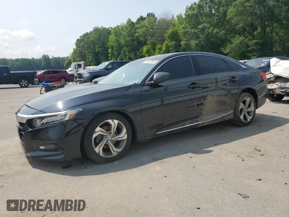 2018 Honda Accord EX with VIN 1HGCV1F48JA092308, listed as a Copart auction lot 58187935 with 146,928 mi miles and Salvage title. Bid and sale history available at DreamBid. Image 1.