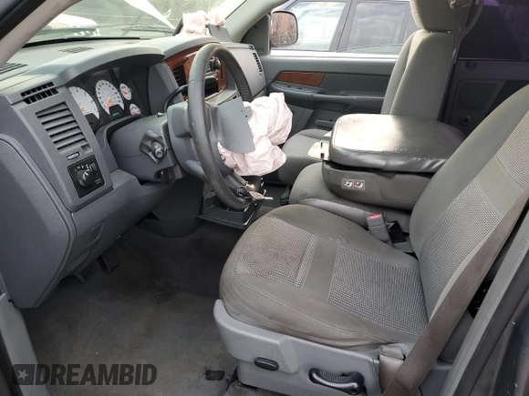 2006 Dodge 1500 SLT with VIN 1D7HA18256S568470, listed as a Copart auction lot 47492545 with 107,676 mi miles and Salvage Title. Bid and sale history available at carsss.com. Image 7.