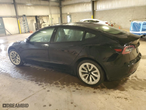 2023 Tesla Model 3 with VIN 5YJ3E1EA5PF451975, listed as a Copart auction lot 52501005 with 93,733 mi miles and Clean Title. Bid and sale history available at carsss.com. Image 2.