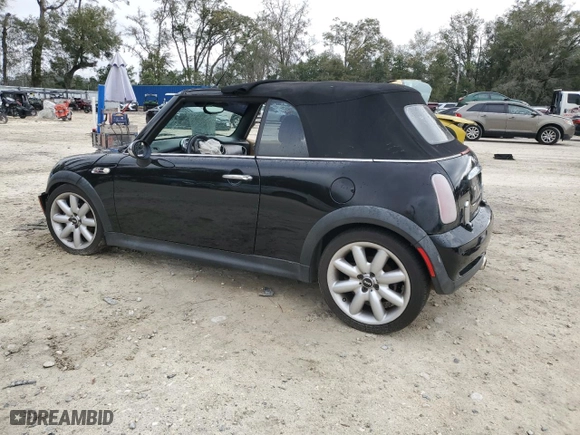 2005 MINI Cooper Convertible S with VIN WMWRH33555TK55707, listed as a Copart auction lot 45940475 with 155,984 mi miles and Salvage Title. Bid and sale history available at carsss.com. Image 2.