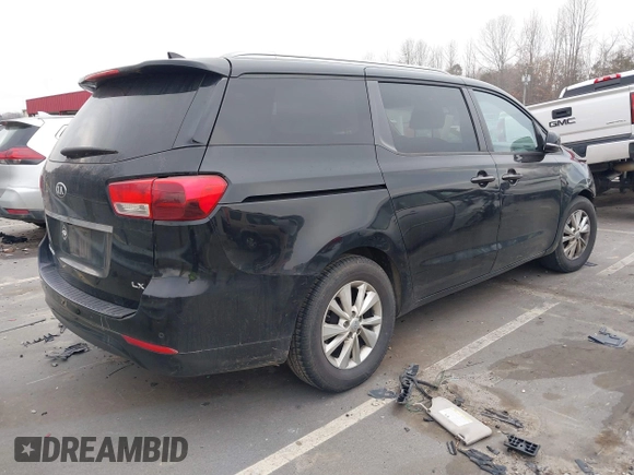 2016 Kia Sedona LX with VIN KNDMB5C18G6148093, listed as a IAAI auction lot 41657380 with 134,352 mi miles and . Bid and sale history available at DreamBid. Image 4.