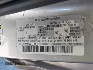 2009 Mazda 5 Sport with VIN JM1CR293990334438, listed as a IAAI auction lot 42561953 with 118,178 mi miles and . Bid and sale history available at DreamBid. Image 9.