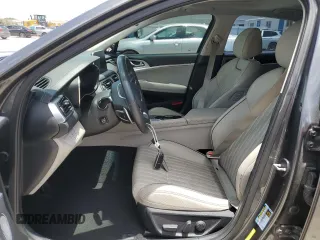 2019 Genesis G70 Advanced with VIN KMTG34LA7KU043961, listed as a Copart auction lot 60412685 with 47,710 mi miles and Salvage title. Bid and sale history available at DreamBid. Image 7.