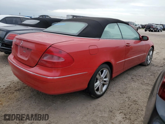 2008 Mercedes-Benz CLK 350 with VIN WDBTK56F78F241254, listed as a Copart auction lot 76552434 with Not Provided miles and Salvage Title. Bid and sale history available at DreamBid. Image 3.