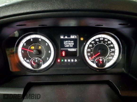 2021 Ram 1500 Classic SLT with VIN 1C6RR6LG4MS530241, listed as a Copart auction lot 88260105 with 76,839 mi miles and Salvage Title. Bid and sale history available at carsss.com. Image 9.