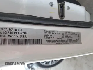 2020 Jeep Cherokee Altitude с VIN 1C4PJMLX9LD647974, выставлен на аукционе Copart как лот 55126625 с пробегом 24 967 миль миль и Списание • Salvage title. История ставок и продаж доступна на DreamBid. Изображение 12.