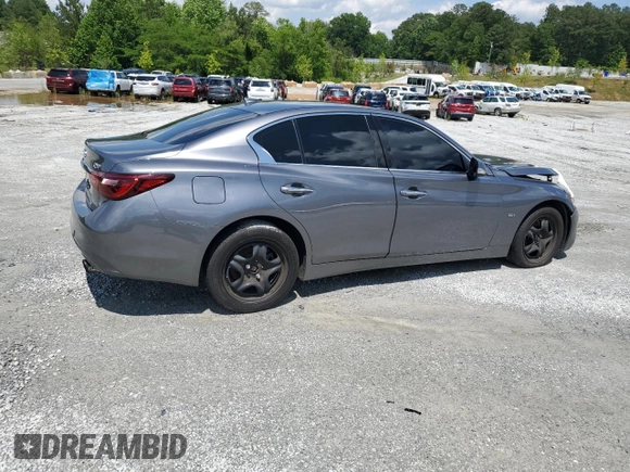 2019 Infiniti Q50 Luxe z VIN JN1EV7AR4KM559305, wystawiony jako Copart lot #54353455 z przebiegiem 85 131 mil mil oraz Nie do naprawy • Non repairable. Historia ofert i sprzedaży dostępna na DreamBid. Obrazek 3.