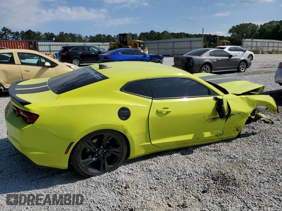 2020 Chevrolet Camaro 1LT with VIN 1G1FB1RS7L0107512, listed as a Copart auction lot 58134225 with Not provided miles and Salvage title. Bid and sale history available at DreamBid. Image 3.