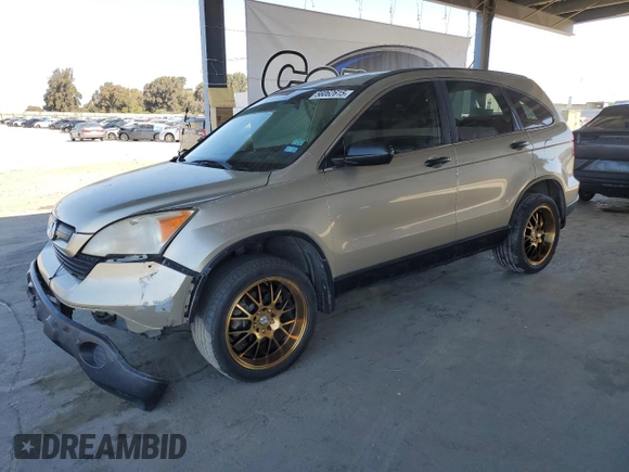 2008 Honda CR-V LX with VIN JHLRE38378C015343, listed as a Copart auction lot 56062615 with 161,141 mi miles and Salvage title. Bid and sale history available at DreamBid. Image 1.