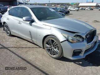 2014 Infiniti Q50 with VIN JN1BV7AP2EM688889, listed as a IAAI auction lot 41870898 with 248,152 mi miles and . Bid and sale history available at DreamBid. Image 1.