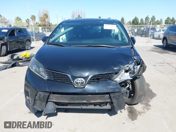 2018 Toyota Sienna SE with VIN 5TDXZ3DC9JS935123, listed as a IAAI auction lot 41955203 with 108,612 mi miles and . Bid and sale history available at DreamBid. Image 13.