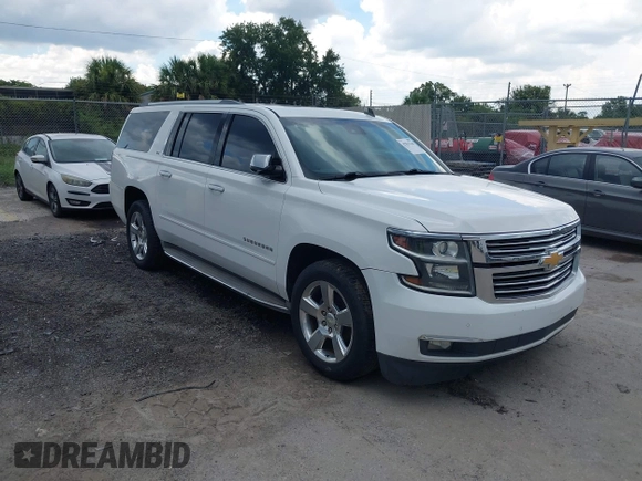 2015 Chevrolet Suburban LTZ with VIN 1GNSCKKC4FR239114, listed as a IAAI auction lot 42832146 with 183,711 mi miles and . Bid and sale history available at DreamBid. Image 1.