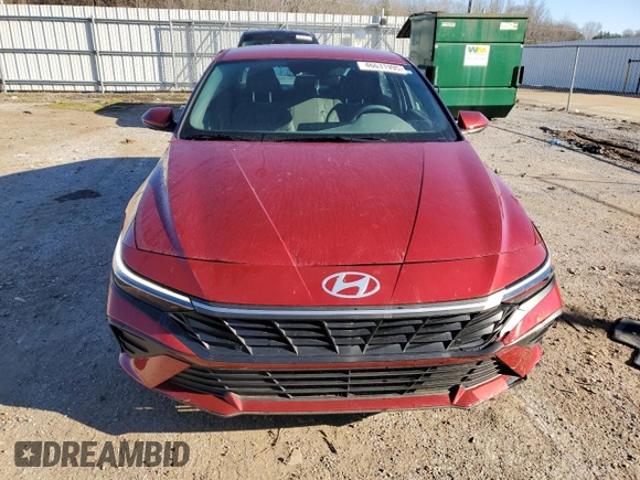 2024 Hyundai Elantra SEL with VIN KMHLM4DGXRU702893, listed as a Copart auction lot 46631995 with 29,294 mi miles and Salvage Title. Bid and sale history available at carsss.com. Image 5.
