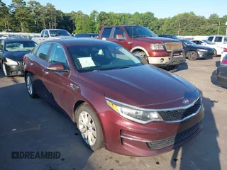 2017 Kia Optima LX with VIN 5XXGT4L34HG128688, listed as a IAAI auction lot 42556532 with 187,153 mi miles and . Bid and sale history available at DreamBid. Image 1.