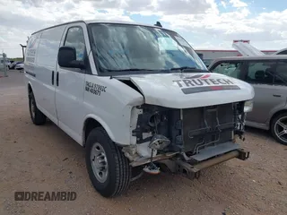 2016 Chevrolet Express Cargo with VIN 1GCWGAFF1G1222719, listed as a IAAI auction lot 42199705 with 184,772 mi miles and . Bid and sale history available at DreamBid. Image 1.