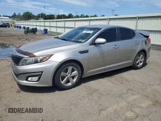 2014 Kia Optima LX with VIN 5XXGM4A78EG294484, listed as a Copart auction lot 65509735 with 107,555 mi miles and Salvage title. Bid and sale history available at DreamBid. Image 1.