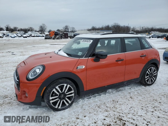 2021 MINI Hardtop 4 Door Cooper S with VIN WMWXU9C04M2N52840, listed as a Copart auction lot 89365525 with 27,921 mi miles and Salvage title. Bid and sale history available at DreamBid. Image 1.