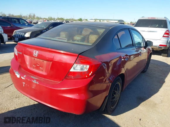 2012 Honda Civic LX z VIN 2HGFB2F59CH610547, wystawiony jako IAAI lot #41842440 z przebiegiem 125 097 mil mil oraz . Historia ofert i sprzedaży dostępna na DreamBid. Obrazek 4.