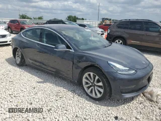 2018 Tesla Model 3 Long Range Battery with VIN 5YJ3E1EA6JF047204, listed as a Copart auction lot 54876935 with 62,735 mi miles and Salvage Title. Bid and sale history available at DreamBid. Image 4.