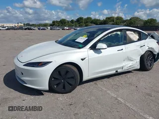 2024 Tesla Model 3 with VIN 5YJ3E1EA2RF870661, listed as a IAAI auction lot 41562281 with 3,407 mi miles. Bid and sale history available at carsss.com. Image 17.