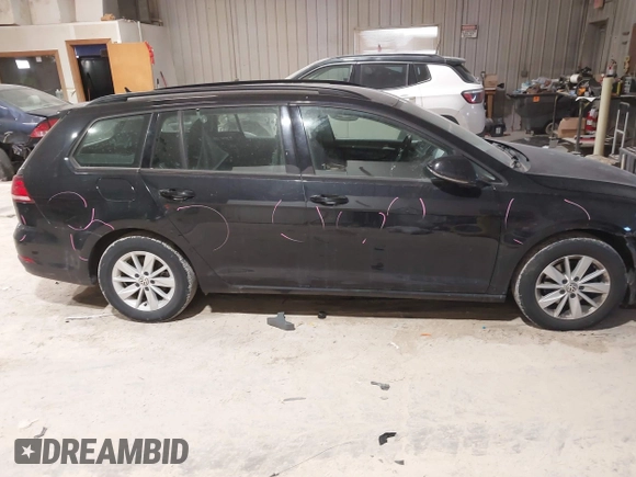 2019 Volkswagen Golf SportWagen S with VIN 3VWY57AU2KM511141, listed as a IAAI auction lot 41381913 with 93,679 mi miles. Bid and sale history available at carsss.com. Image 14.