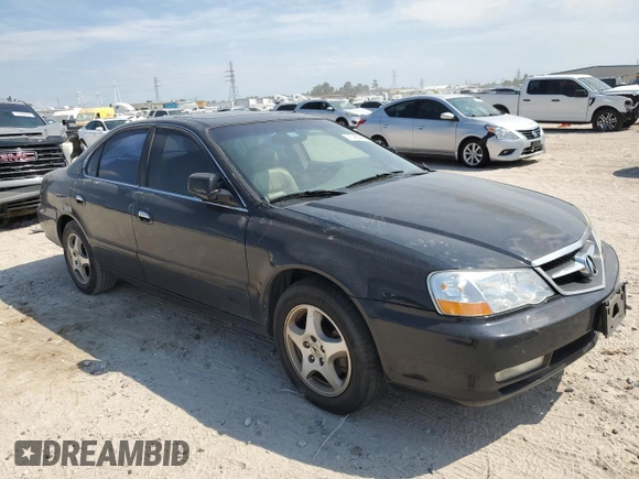 2002 Acura TL w/Navigation with VIN 19UUA56702A057068, listed as a Copart auction lot 71854844 with 281,786 mi miles and Salvage Title. Bid and sale history available at carsss.com. Image 4.