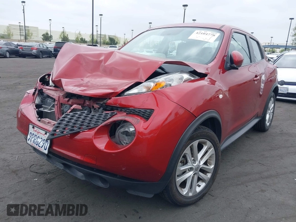 2013 Nissan Juke SV with VIN JN8AF5MRXDT219470, listed as a IAAI auction lot 42104778 with 62,839 mi miles and . Bid and sale history available at carsss.com. Image 2.
