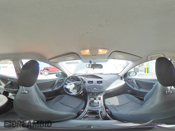 2012 Mazda 3 i Touring with VIN JM1BL1V85C1663227, listed as a Copart auction lot 54205695 with 132,990 mi miles and Salvage title. Bid and sale history available at DreamBid. Image 14.