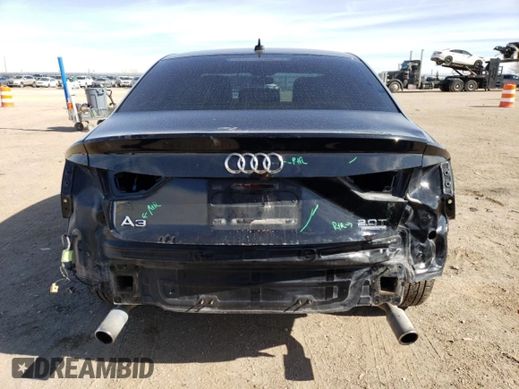 2017 Audi A3 Sedan Premium with VIN WAUB8GFF3H1037486, listed as a Copart auction lot 49623694 with 54,201 mi miles. Bid and sale history available at carsss.com. Image 6.