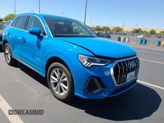 2023 Audi Q3 S line Premium with VIN WA1DECF32P1108964, listed as a IAAI auction lot 42889692 with 54,133 mi miles and . Bid and sale history available at DreamBid. Image 57.