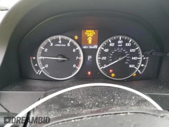 2015 Acura RDX Technology with VIN 5J8TB4H54FL018525, listed as a Copart auction lot 49845105 with 156,402 mi miles and Salvage Title. Bid and sale history available at DreamBid. Image 9.
