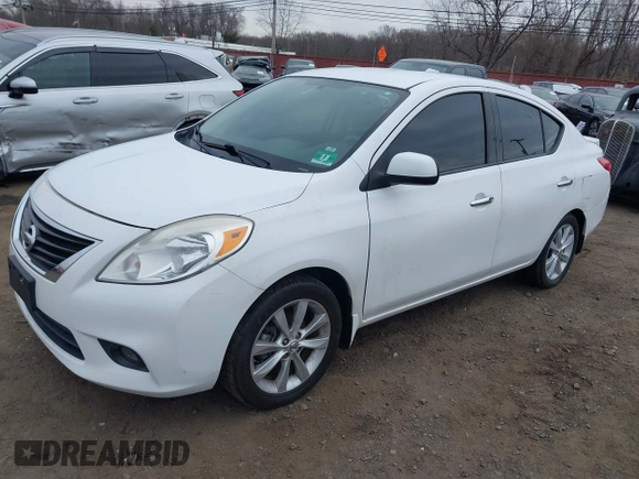 2014 Nissan Versa SV with VIN 3N1CN7AP6EL848965, listed as a IAAI auction lot 41810221 with 80,378 mi miles. Bid and sale history available at carsss.com. Image 2.