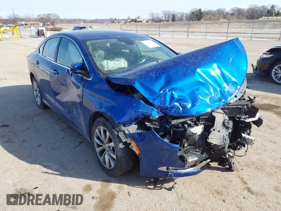 2016 Chrysler 200 C with VIN 1C3CCCCB3GN147174, listed as a IAAI auction lot 41600068 with 102,551 mi miles and . Bid and sale history available at DreamBid. Image 1.