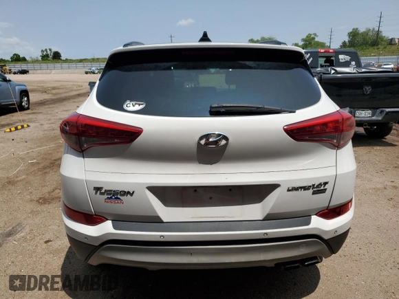 2017 Hyundai Tucson Limited z VIN KM8J3CA28HU296608, wystawiony jako Copart lot #58847025 z przebiegiem 94 306 mil mil oraz Czysty tytuł • Clean title. Historia ofert i sprzedaży dostępna na DreamBid. Obrazek 6.