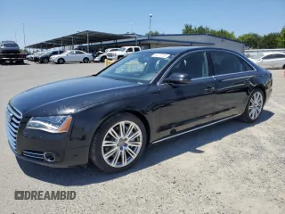 2012 Audi A8 z VIN WAURVAFD9CN022995, wystawiony jako Copart lot #60225785 z przebiegiem 85 025 mil mil oraz Czysty tytuł • Clean title. Historia ofert i sprzedaży dostępna na DreamBid. Obrazek 1.