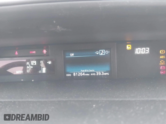 2015 Toyota Prius Two with VIN JTDZN3EU8FJ025687, listed as a IAAI auction lot 41813893 with 81,264 mi miles and . Bid and sale history available at DreamBid. Image 7.