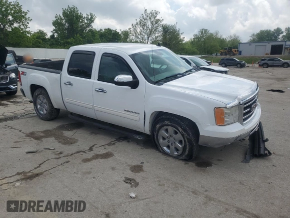 2012 GMC Sierra 1500 SLT with VIN 3GTP2WE76CG190873, listed as a Copart auction lot 56222565 with 123,854 mi miles and Salvage title. Bid and sale history available at DreamBid. Image 4.