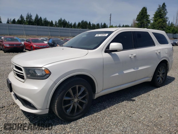 2017 Dodge Durango GT with VIN 1C4RDHDG7HC740821, listed as a Copart auction lot 59715545 with 145,050 mi miles and Clean title. Bid and sale history available at DreamBid. Image 1.