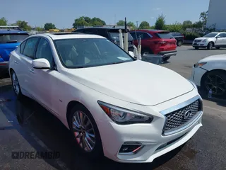 2019 Infiniti Q50 Luxe z VIN JN1EV7AP6KM518902, wystawiony jako IAAI lot #40292944 z przebiegiem 73 683 mil mil oraz . Historia ofert i sprzedaży dostępna na DreamBid. Obrazek 1.