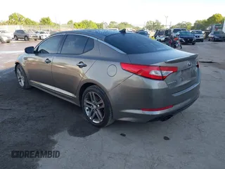 2013 Kia Optima SX with VIN 5XXGR4A6XDG151415, listed as a IAAI auction lot 41881054 with 253,877 mi miles. Bid and sale history available at carsss.com. Image 3.