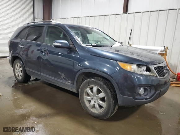 2011 Kia Sorento LX with VIN 5XYKTCA14BG078741, listed as a Copart auction lot 89078855 with 122,775 mi miles and Salvage Title. Bid and sale history available at carsss.com. Image 4.