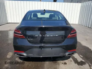 2025 Genesis G70 2.5T with VIN KMTG34SC6SU154908, listed as a Copart auction lot 54484345 with 5,270 mi miles and Clean Title. Bid and sale history available at carsss.com. Image 6.
