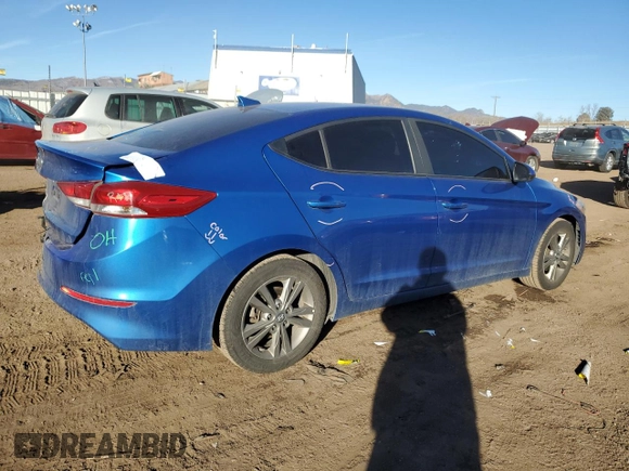 2018 Hyundai Elantra SEL with VIN 5NPD84LF7JH339344, listed as a Copart auction lot 83004364 with 96,800 mi miles and Salvage Title. Bid and sale history available at DreamBid. Image 3.