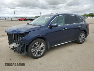2018 Acura MDX Technology with VIN 5J8YD4H52JL018449, listed as a Copart auction lot 57474865 with 75,829 mi miles and Salvage title. Bid and sale history available at DreamBid. Image 1.
