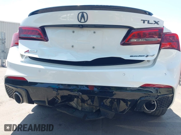 2018 Acura TLX w/A-SPEC Pkg with VIN 19UUB3F69JA001721, listed as a IAAI auction lot 42126994 with 100,020 mi miles and . Bid and sale history available at DreamBid. Image 6.