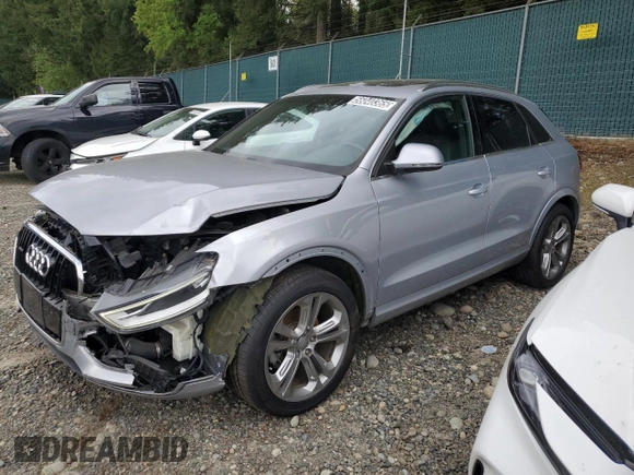 2015 Audi Q3 Prestige with VIN WA1GFCFS4FR013713, listed as a Copart auction lot 56040365 with 68,213 mi miles and Clean title. Bid and sale history available at DreamBid. Image 1.
