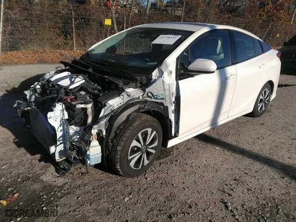2017 Toyota Prius Prime Plus with VIN JTDKARFP2H3030447, listed as a IAAI auction lot 36566571 with 101,954 mi miles. Bid and sale history available at carsss.com. Image 2.