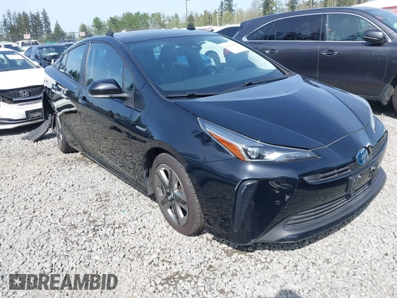 2021 Toyota Prius L Eco with VIN JTDKAMFU8M3136565, listed as a IAAI auction lot 42161896 with 39,634 mi miles and . Bid and sale history available at DreamBid. Image 1.