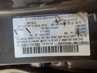 2015 Mazda 3 i Touring with VIN 3MZBM1V71FM139968, listed as a Copart auction lot 87299184 with Not provided miles and Salvage title. Bid and sale history available at DreamBid. Image 14.